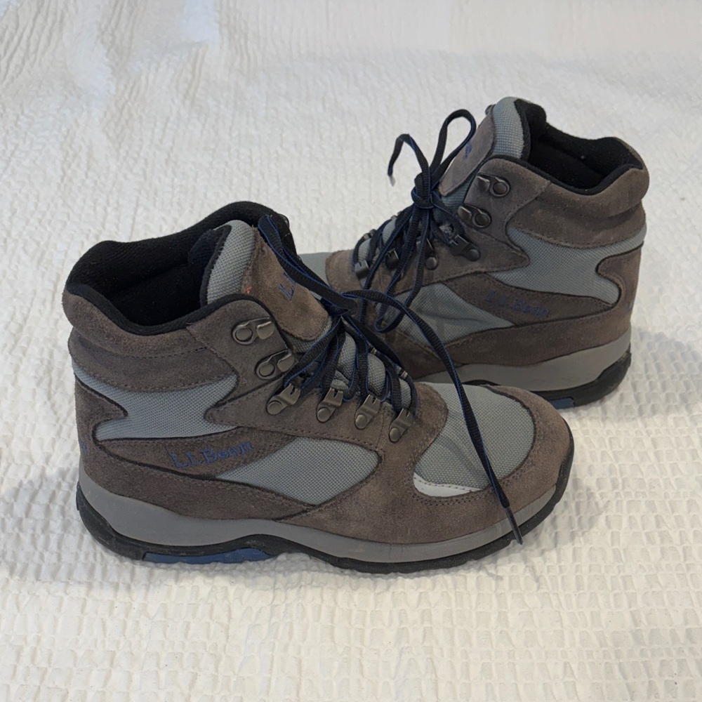 L.L. Bean Women’s Gray and Brown Hiking Boots